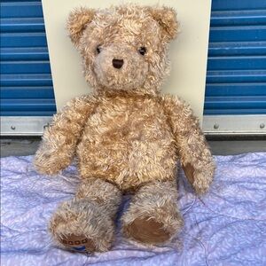 #79 Cuddly Brown Stuffed Bear by wish bear peace